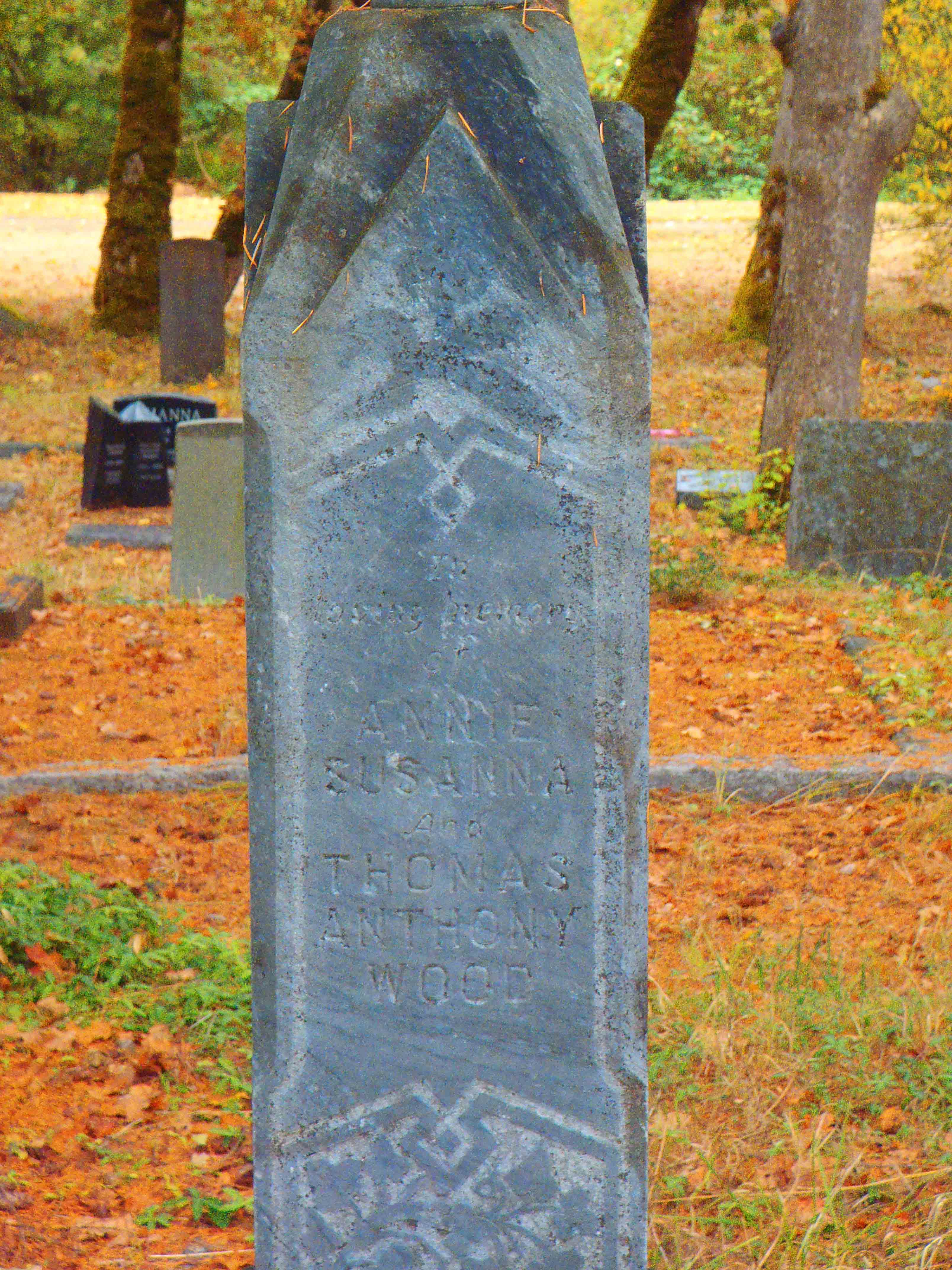 Thomas Anthiny Wood gravestone